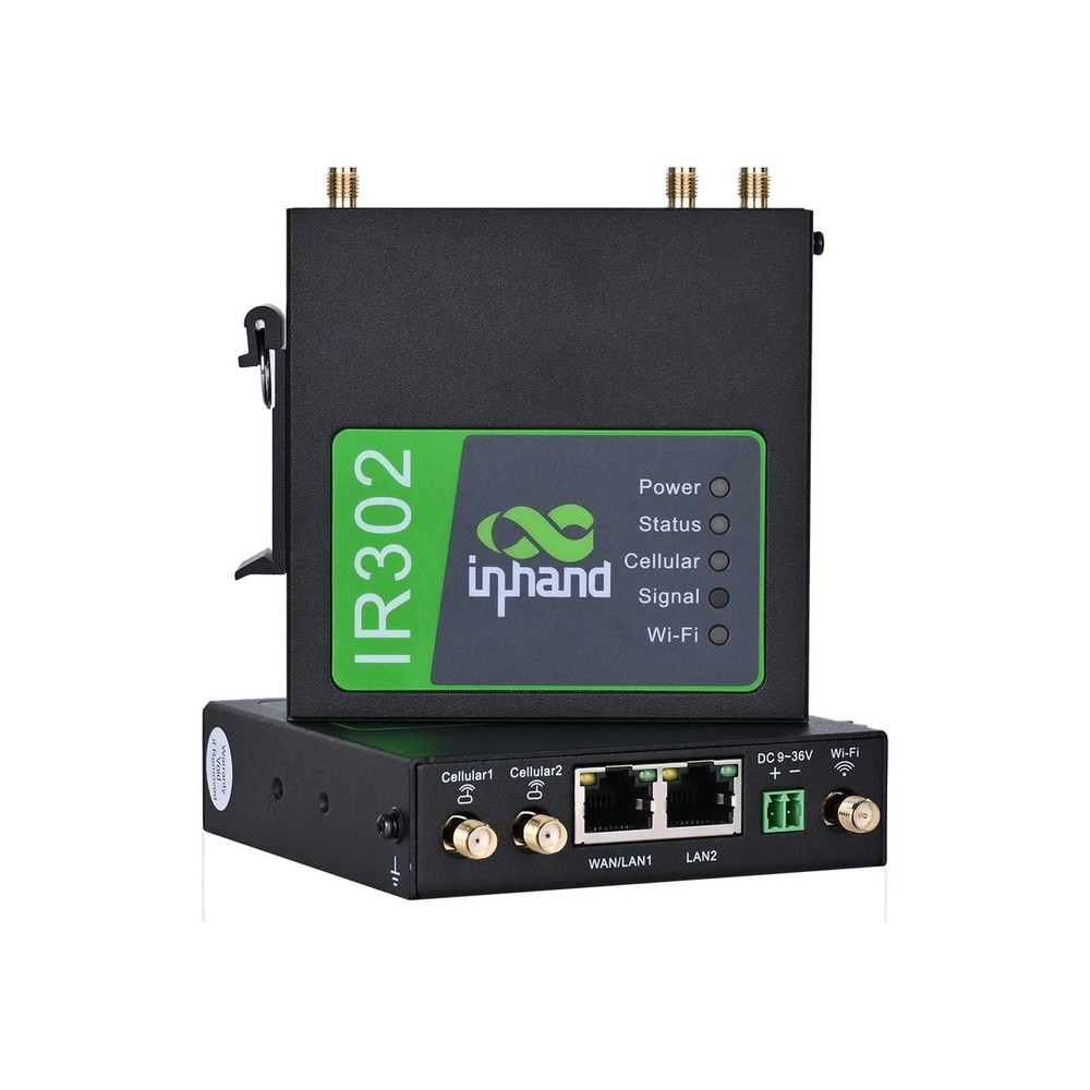 InHand Networks IR302 Industrial IoT 4G LTE VPN Cellular Router, LTE Cat 4+ W...-image