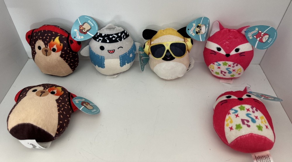 6 Lot 2023 McDonald’s Squishmallows 2023 Collectible 3” Plush NWT