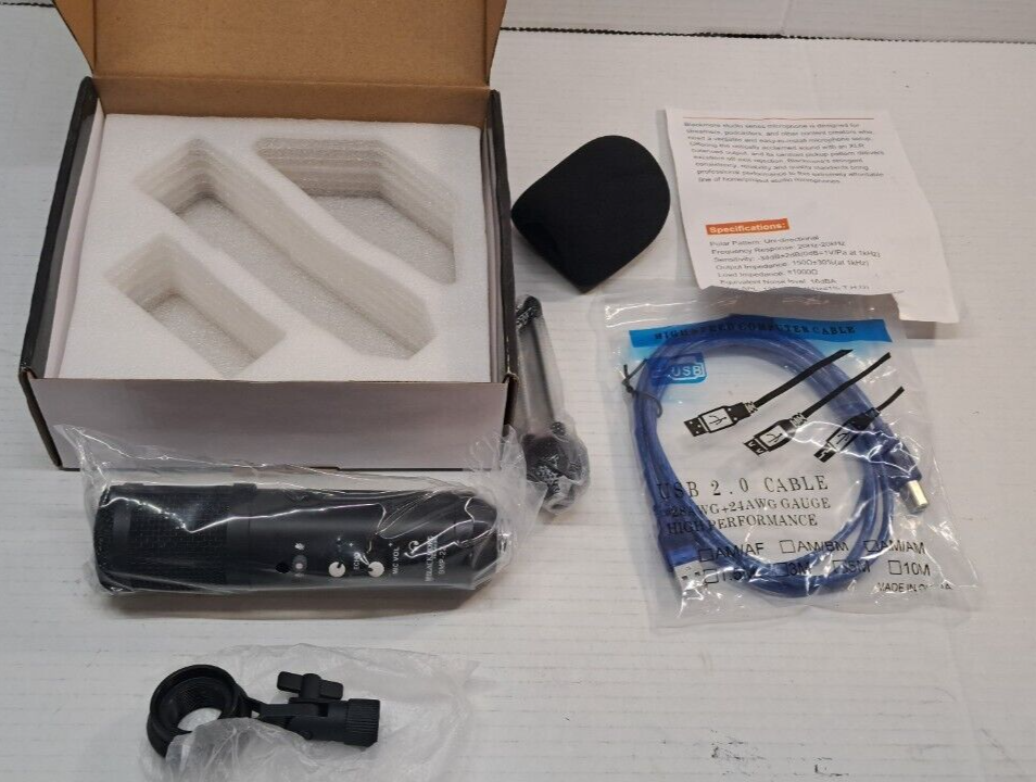 Blackmore Pro Audio Bmp-22 USB Card CONDENSER Mic Kit