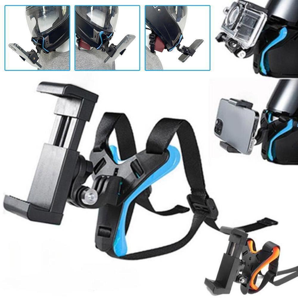 Phone Holder Motorcycle Helmet Chin Strap Mount For GoPros Accessories L3F D5K9