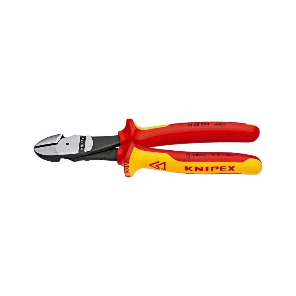 High Leverage Insulated Diagonal Cutters 8 Inch 1000V Electrical Tools  