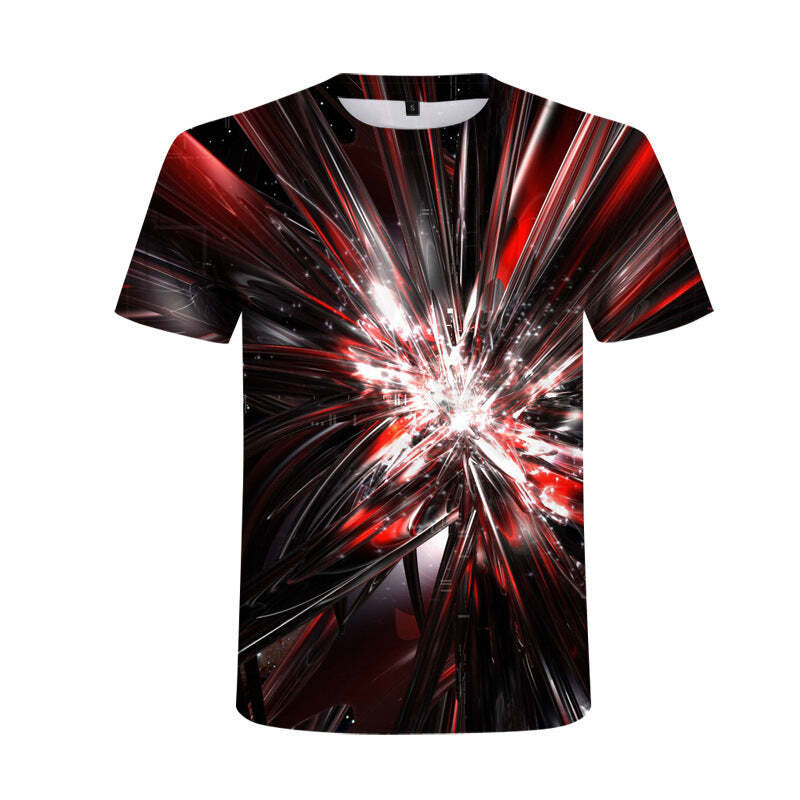 Men'S 3Dt Shirt Sportswear Slim Slimming Casual Wear Short Sleeves Men casual