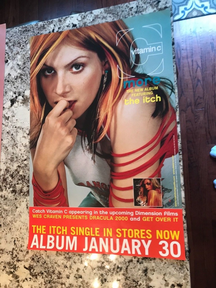 VITAMIN C MORE MEGA RARE ORIGINAL PROMO ONLY POSTER EVE'S PLUM 26X18