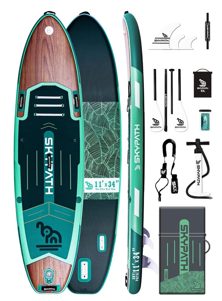 Ultra-Light 11ft x 34in Inflatable Stand Up Paddle Board for Stability & Performance