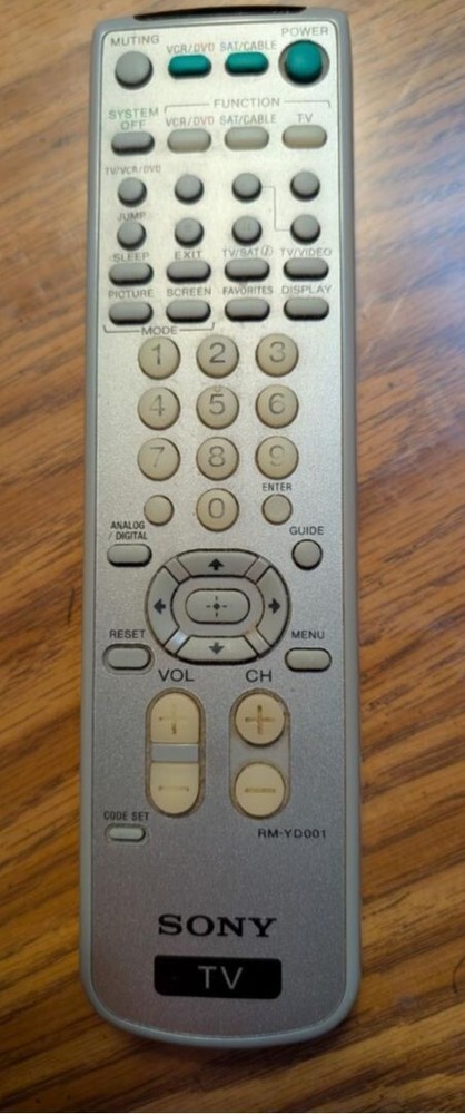Genuine Sony RM-YD001 TV Remote with New Batteries Free Shipping