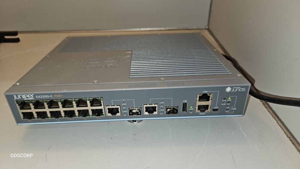 JUNIPER NETWORKS EX2200-C-12P-2G 12-PORT PoE+ COMPACT ETHERNET SWITCH