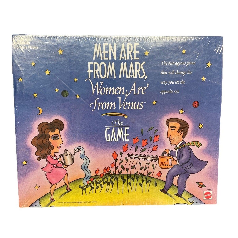 Men Are From Mars, Women Are From Venus Board Game 1998 Mattel