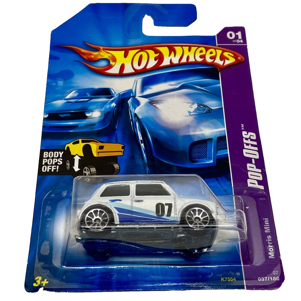 Hot Wheels Mini Morris Pop-Offs 01 of 04 Die-cast 1:64 Model Car Vintage 2006