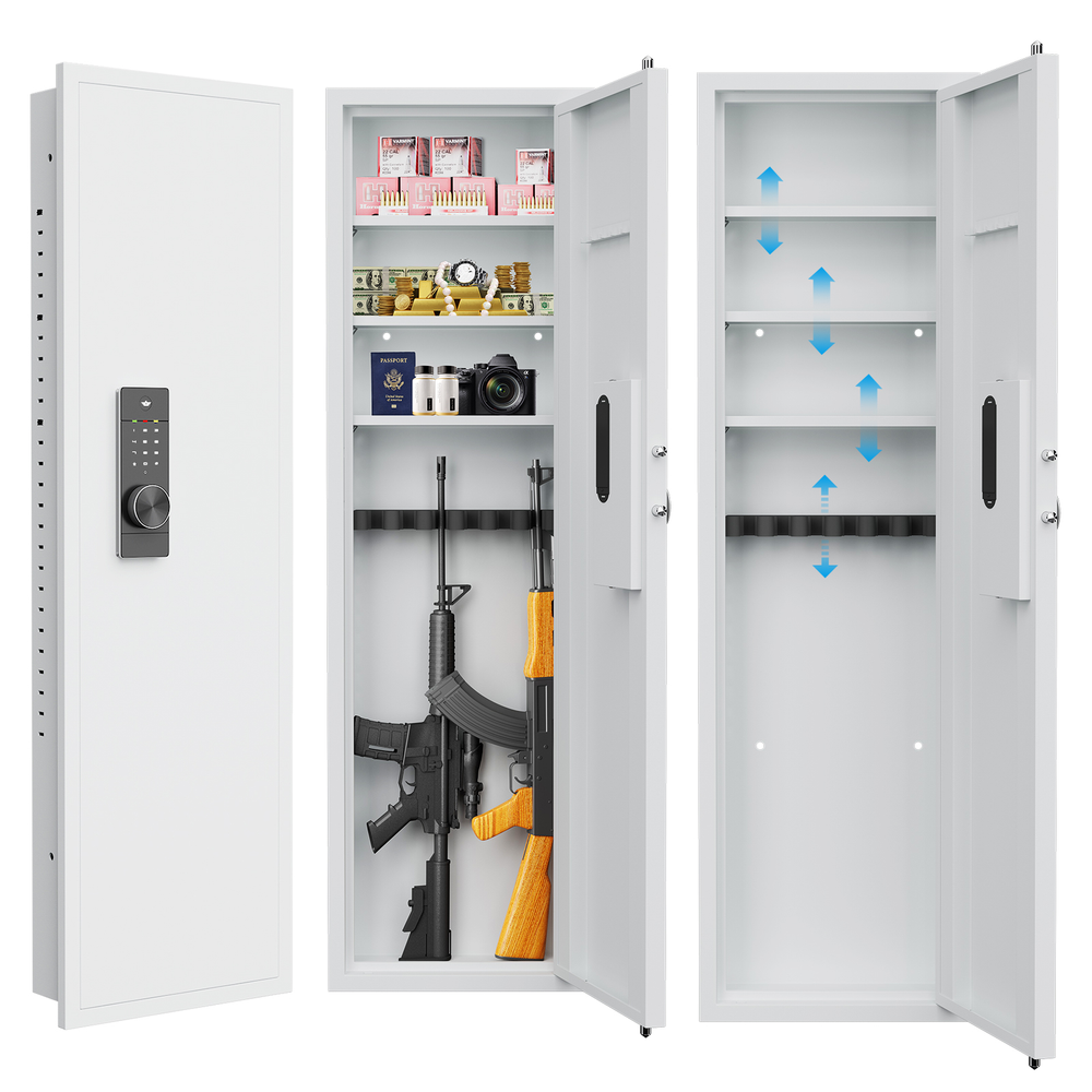 53 Password Touch Panel In-Wall Gun Safe,Hidden Wall Safe-image