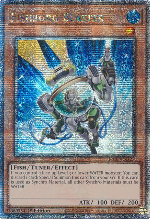 Fishborg Blaster (Quarter Century Secret Rare) RA03-EN225 Quarter Century Bonanza 1st Edition