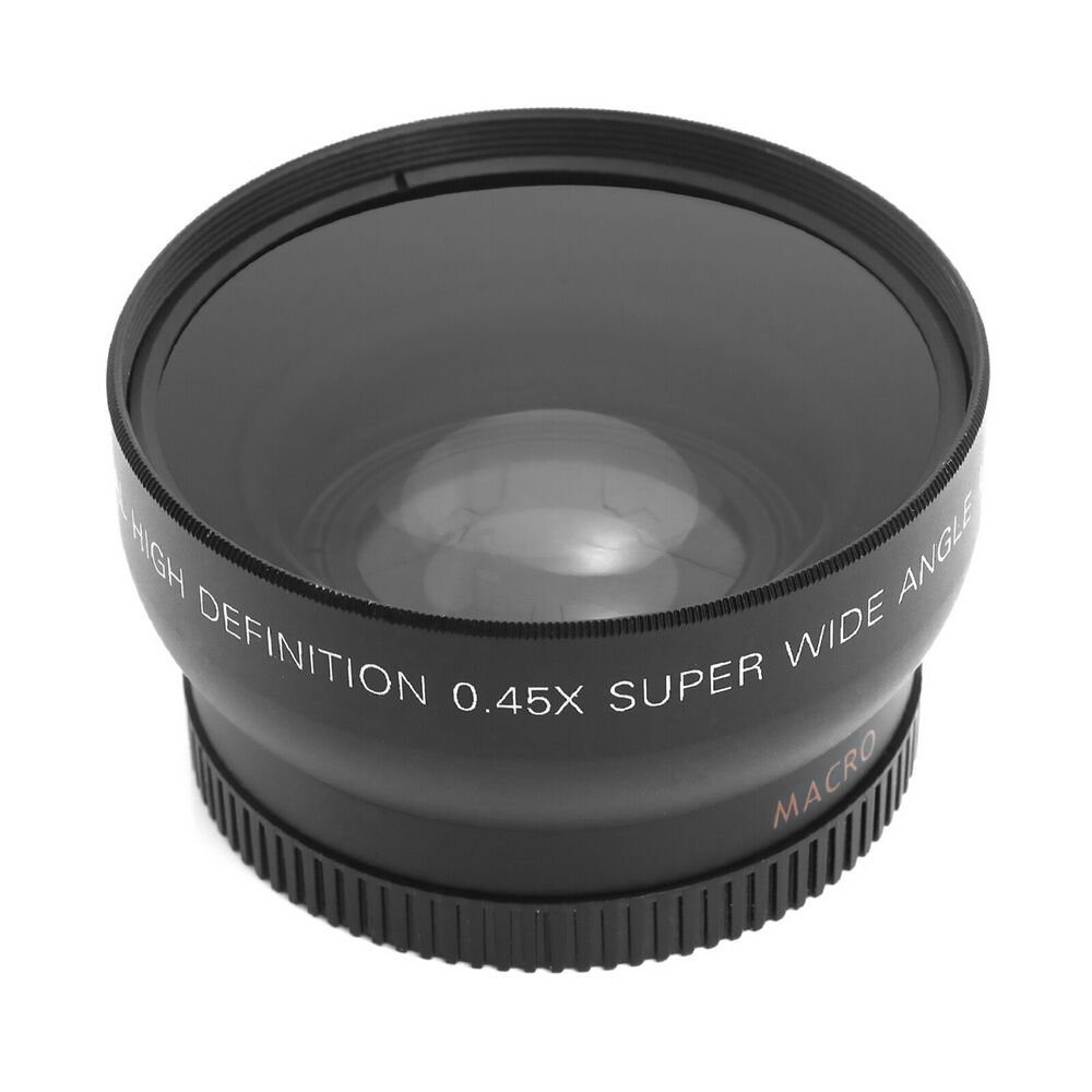 52MM 0.45x Wide Angle Lens + Macro Lens for 52mm DSLR and digital camera D