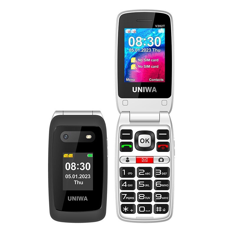 4G Cell Phone Unlocked for Seniors Big Buttons SOS and Speed Talk SIM Card Black