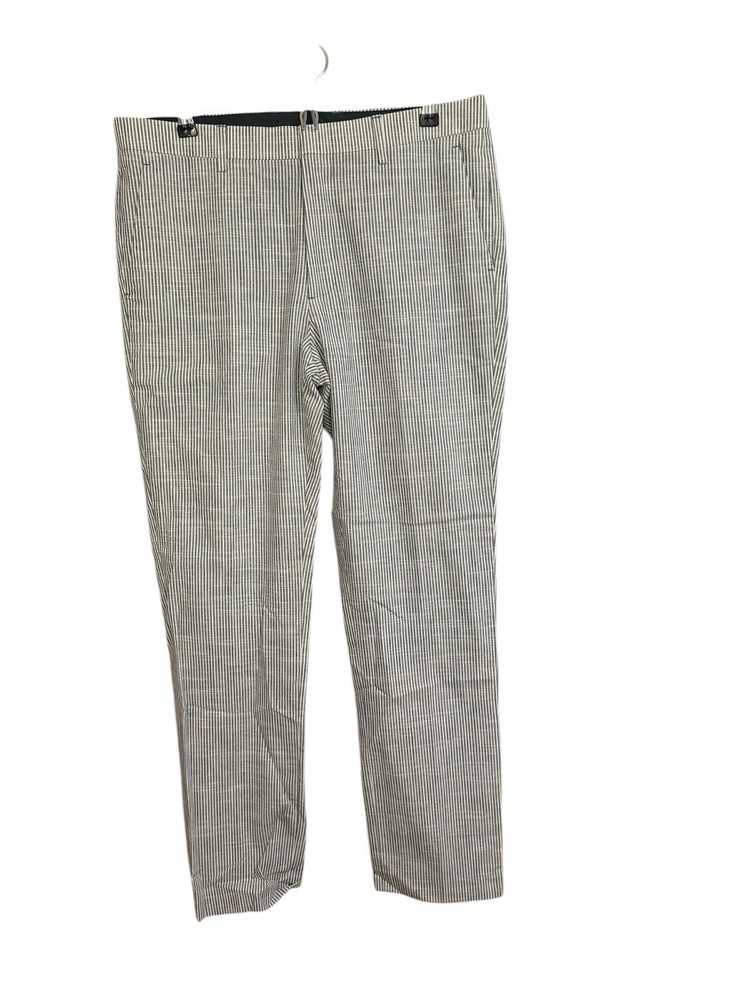 Pantalones Bonobos Tollegno 1900 para hombre talla 34 X 32 lana lino algodón ajustados a rayas