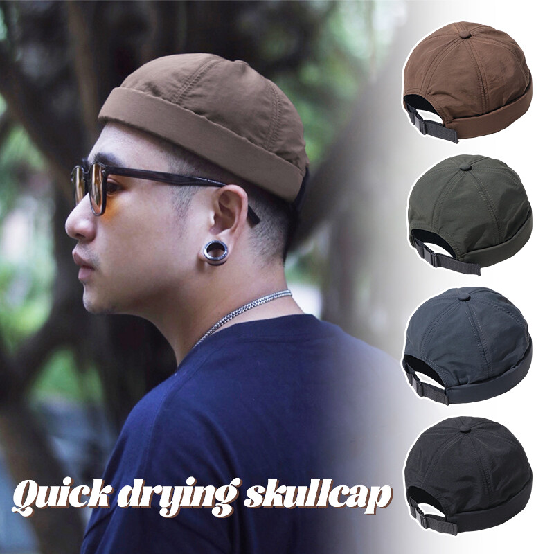 Quick-Dry Waterproof Outdoor Rolled Cuff Skullcap Beanie No Visor