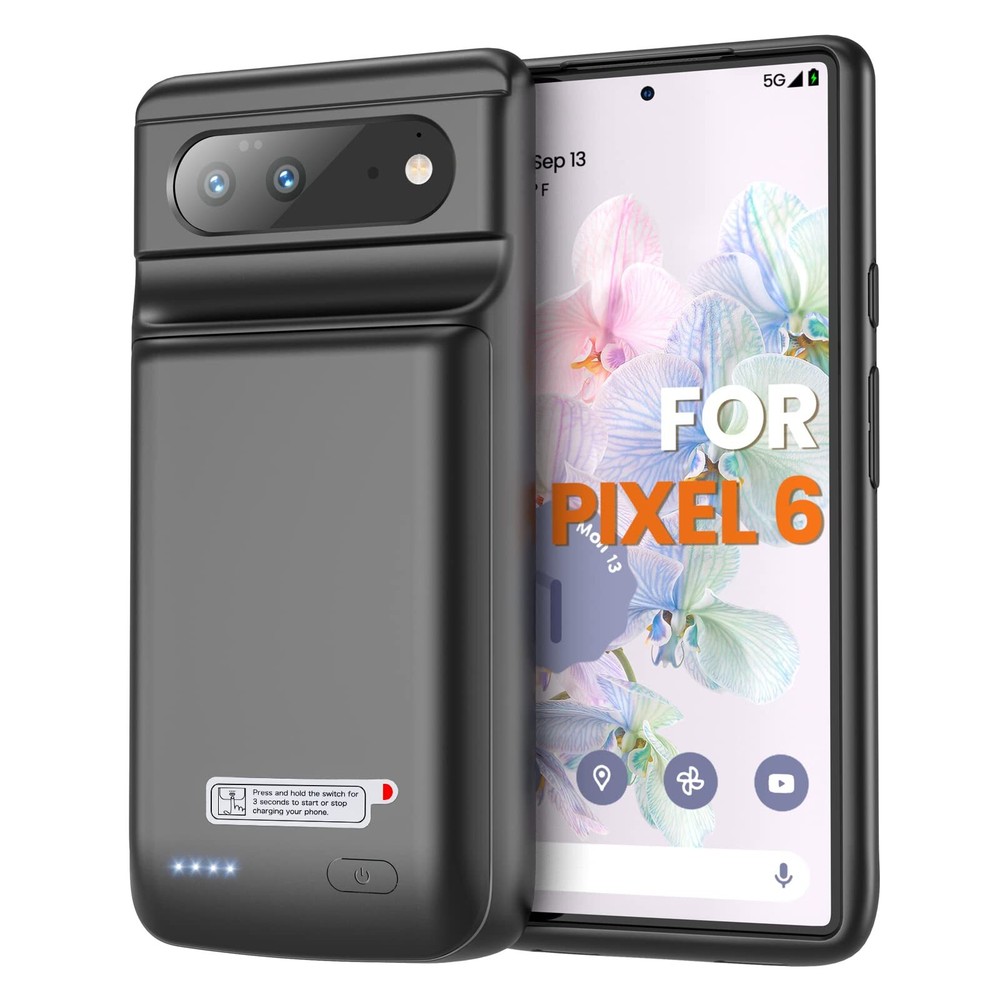 NEWDERY Battery Case for Google Pixel 6 6.4
