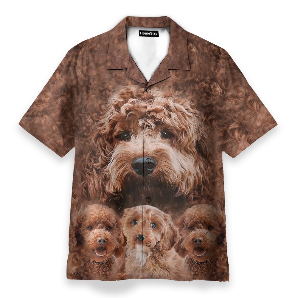 Great Poodle Funny Buttons Up Shirts   Hawaiian Shir
