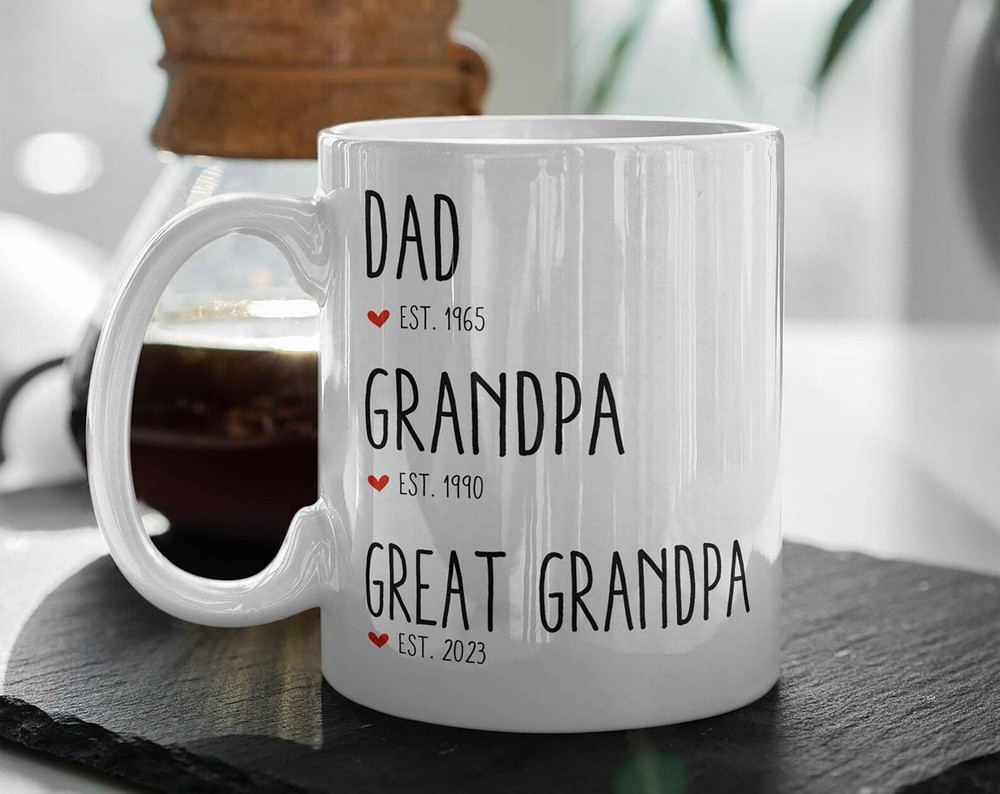 New Great Grandpa Mug Dad To Great Grandpa Mug Pregnancy Announcement Mug