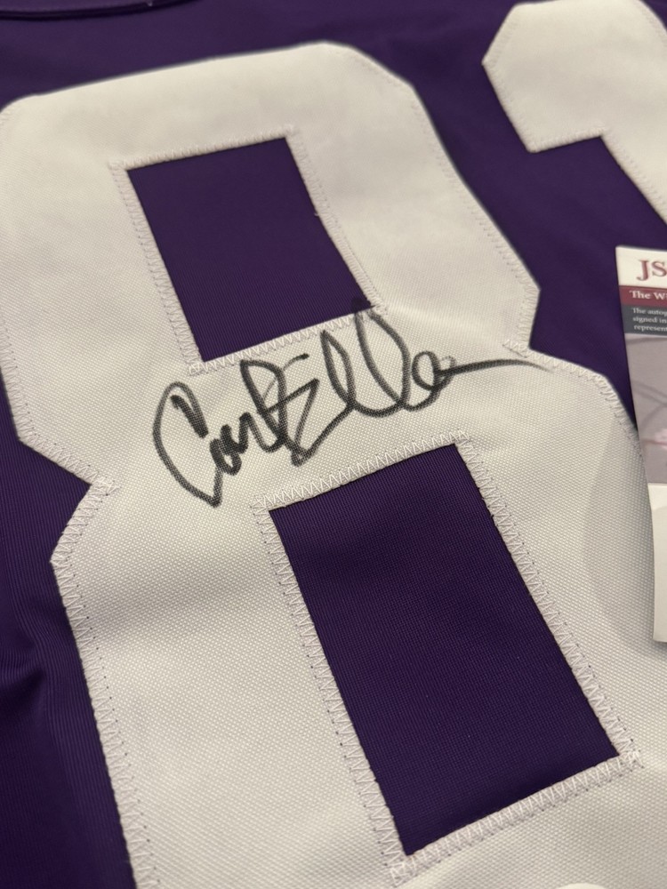 Carl Eller Signed Jersey Auto Autograph Minnesota Vikings Purple JSA COA NFL