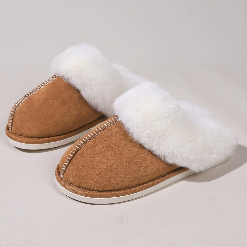 Women Cute Warm Slippers , Comfy Fuzzy Memory Foam Slippers Fluffy Anti-Skid