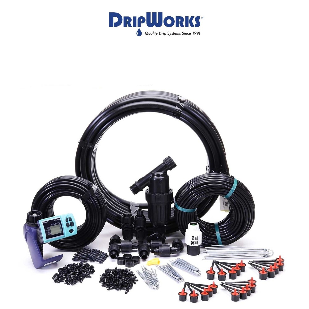 Automated Dripworks Premium Deck Garden Irrigation Kit - Waters upto 45 Plants-image
