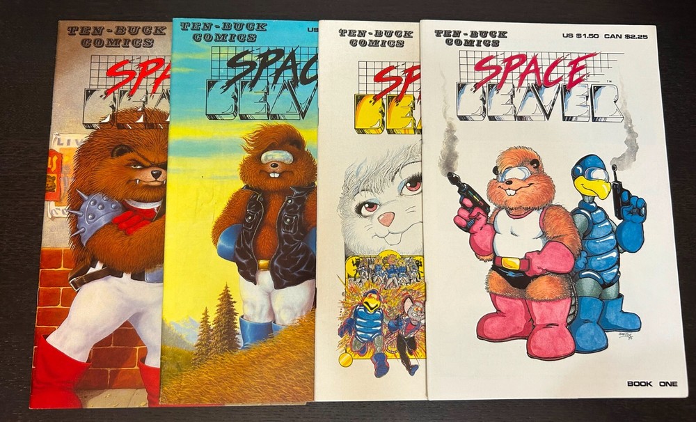 SPACE BEAVER (1986 Ten Buck Comics) -- #1 2 3 4 -- Independent