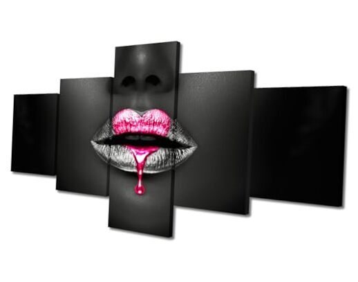 Visual Posters & Prints 5 Pieces Canvas Wall Art Beauty 50