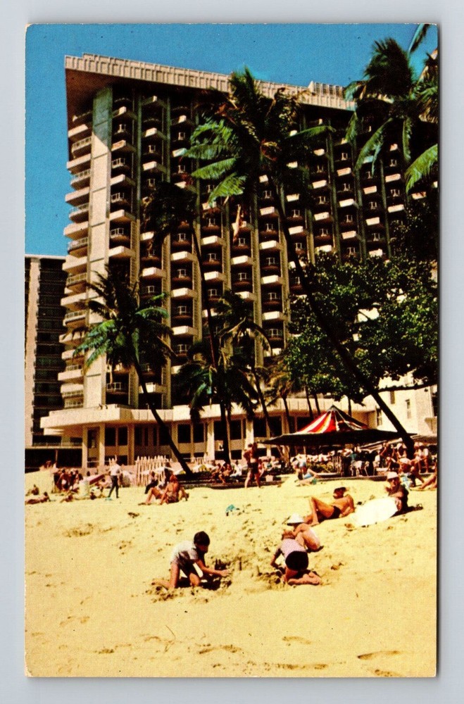 Waikiki HI-Hawaii, Surfrider Hotel, Exterior, Vintage Postcard
