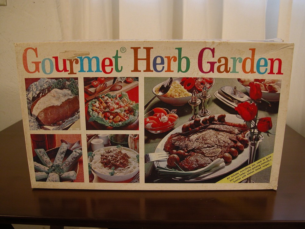Vintage Gourmet Herb Garden Box Set By Jiffy
