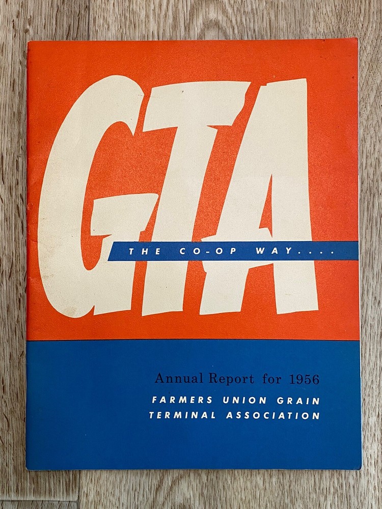 Farmers Union Co-Op 1956 Annual Report Argriculture Advertising Great Graphics