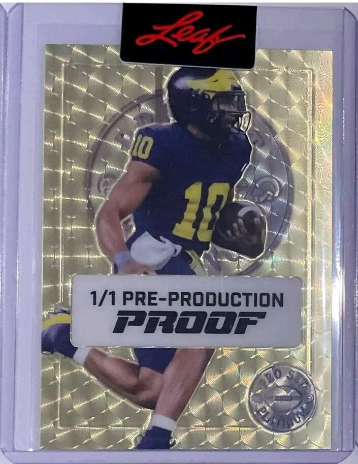 2024 Leaf ProSet ALEX ORJI 1/1 Gold Vinyl Superfractor Prismatic Sealed Proof RC