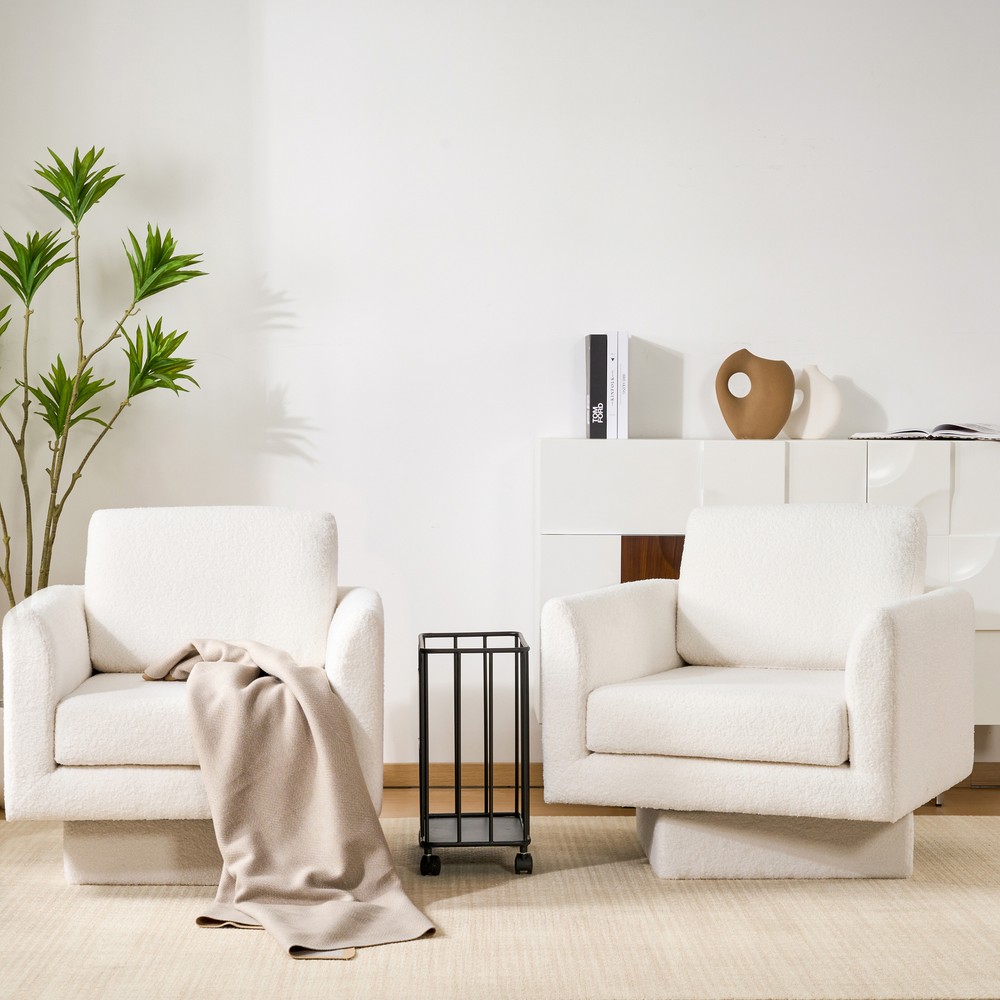 Modern 360° Swivel Accent Chair Set of 2 - 30