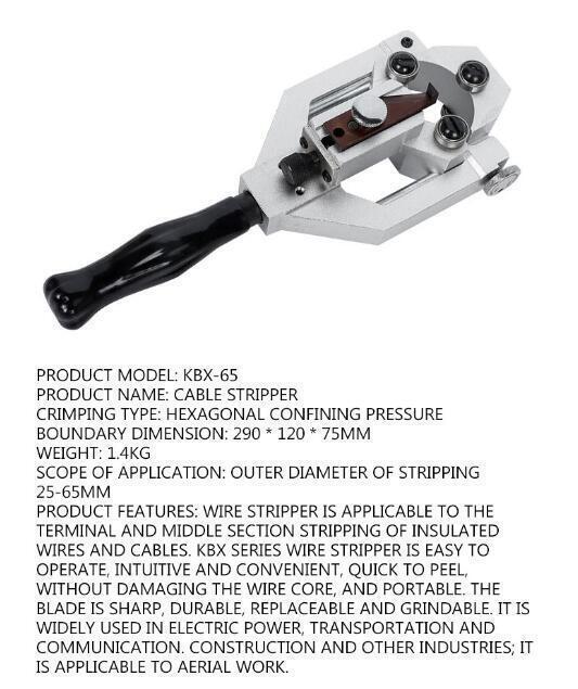High Voltage Wire Stripper Fast Cable Stripping Pliers Tool  