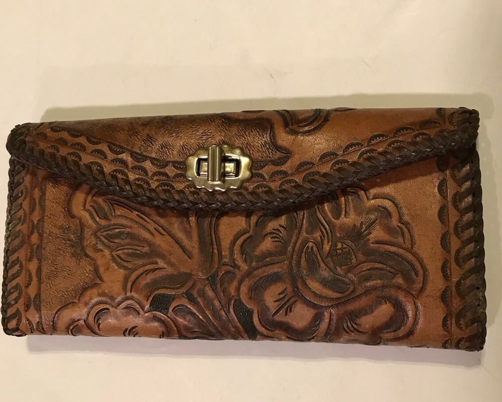 Handcrafted Leather Wallet / Card Case 8.5 X 4 In.