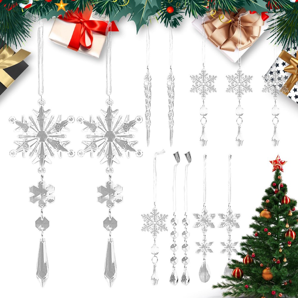 Clear Icicles For Christmas Tree Acrylic Christmas Icicle Ornaments everybody