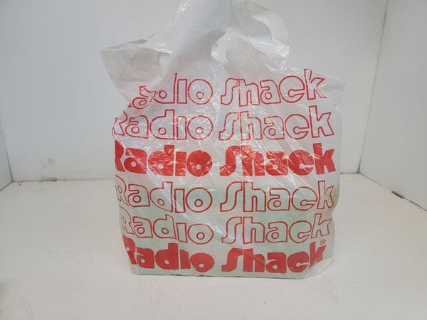 Vintage 1979 Radio Shack Plastic Shopping Bag