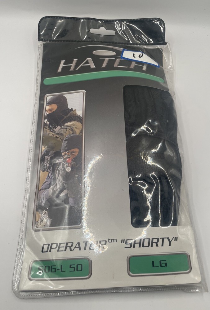 HATCH SOG-L50 Black Operator Shorty Glove Size Large