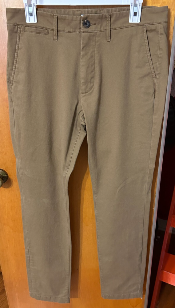 Men's Skinny Fit Brown Hennepin Stretch Chinos 32x32 by Goodfellow & Co
