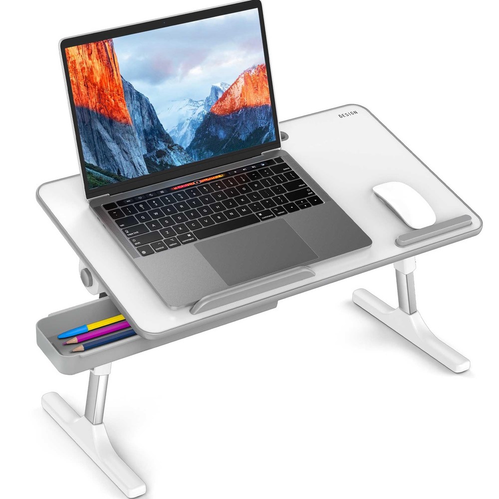 LT05 Adjustable Foldable Laptop Table Portable Standing Bed Lap Desk