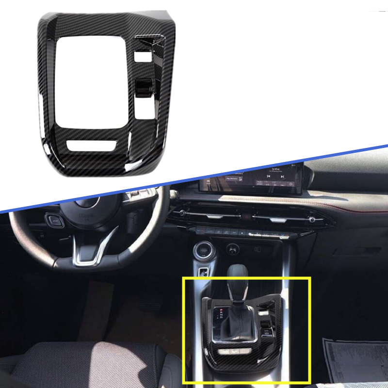 Carbon Fiber Center Console Gear Shift Panel Trim Cover for Dodge Hornet 2023-25