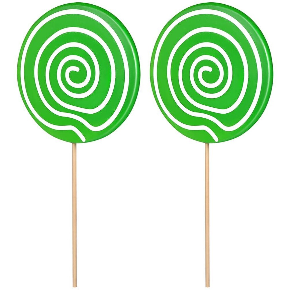 2 Pcs Lollipop Props Large Candy Ornaments Fake Food Photo Props Carnival Cos...