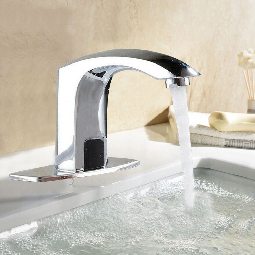 Smart Automatic Hands Free Sensor Faucets Touchless Bathroom Basin Sink Faucet