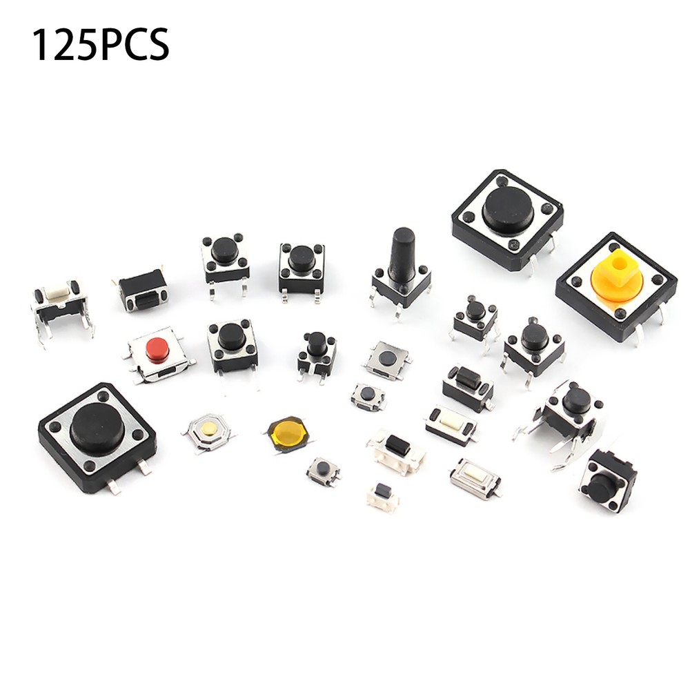 Practical Assorted Kits Micro Switch Push Tact Button ON/OFF Touch Button Switch
