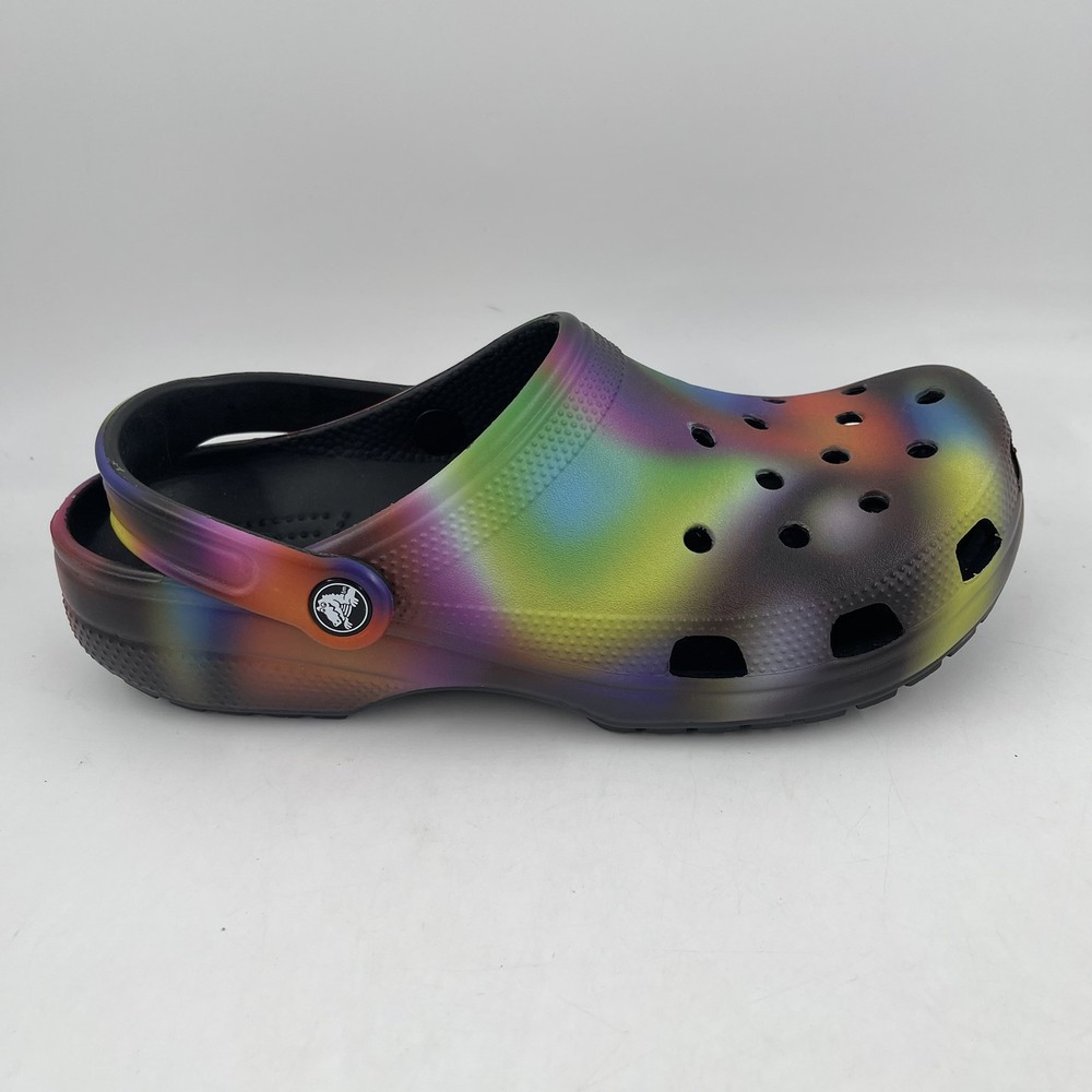 NWT Crocs Unisex Classic Solarized Clog Tie Dye Comfort Shoe Size Men 9 Women 11