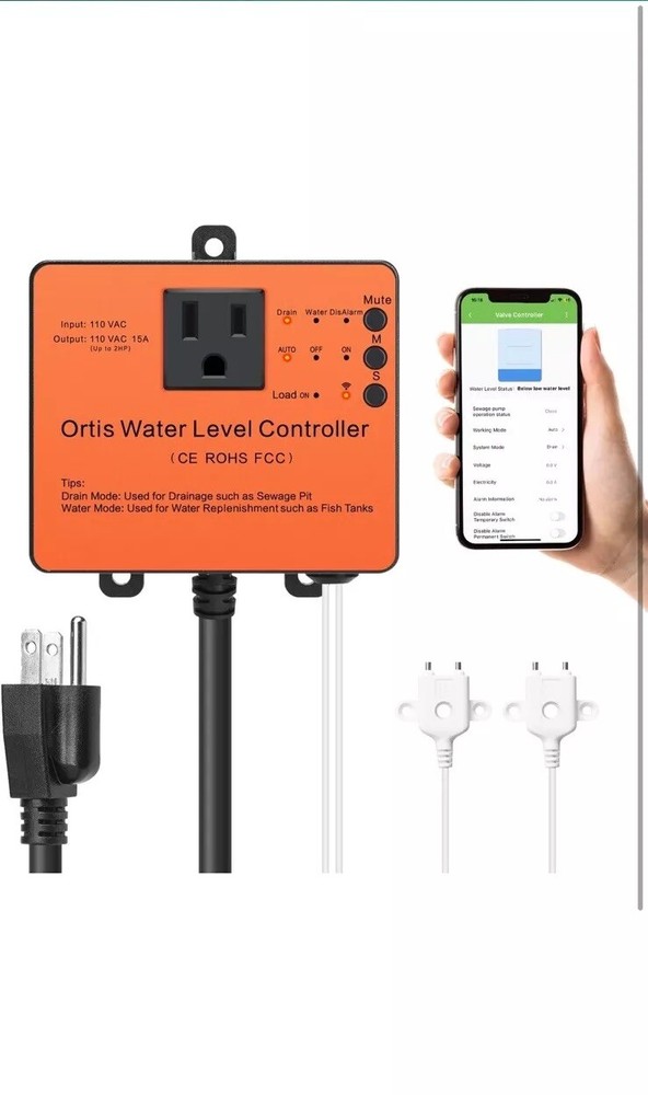 WiFi Sump Pump Controller and Alarm, Check Water Level Status, Timely Alerts
