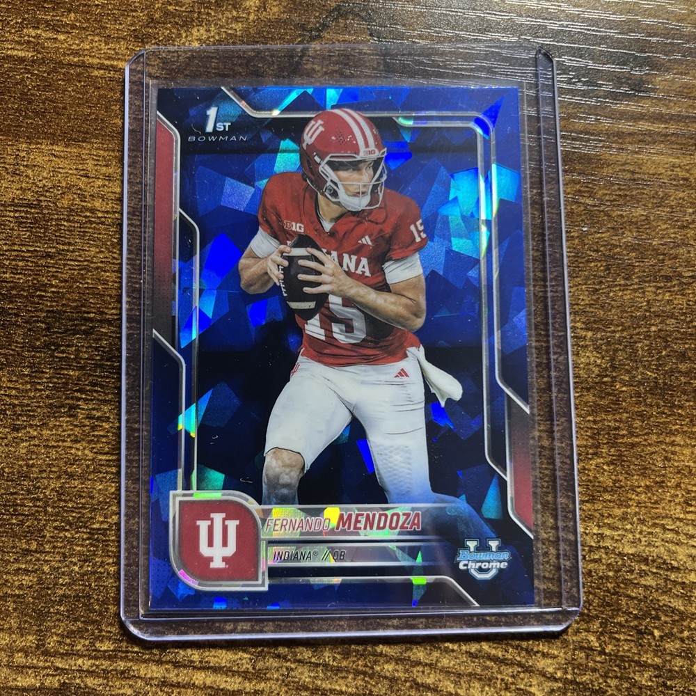 2025 Bowman U Chrome Sapphire Edition FERNANDO MENDOZA Indiana Hoosiers