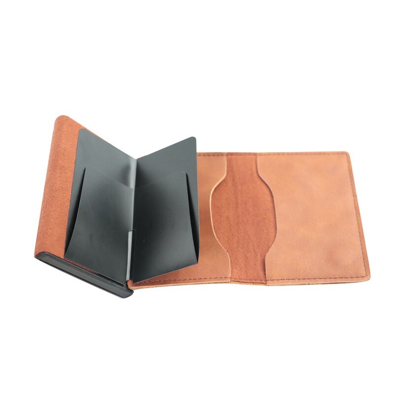 Slim RFID Wallet for Men with AirTag Slot & Money Clip-image