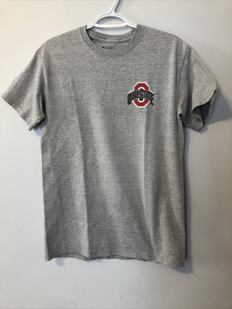 Champion Brand Ohio State Buckeyes Gray T Shirt Size Small