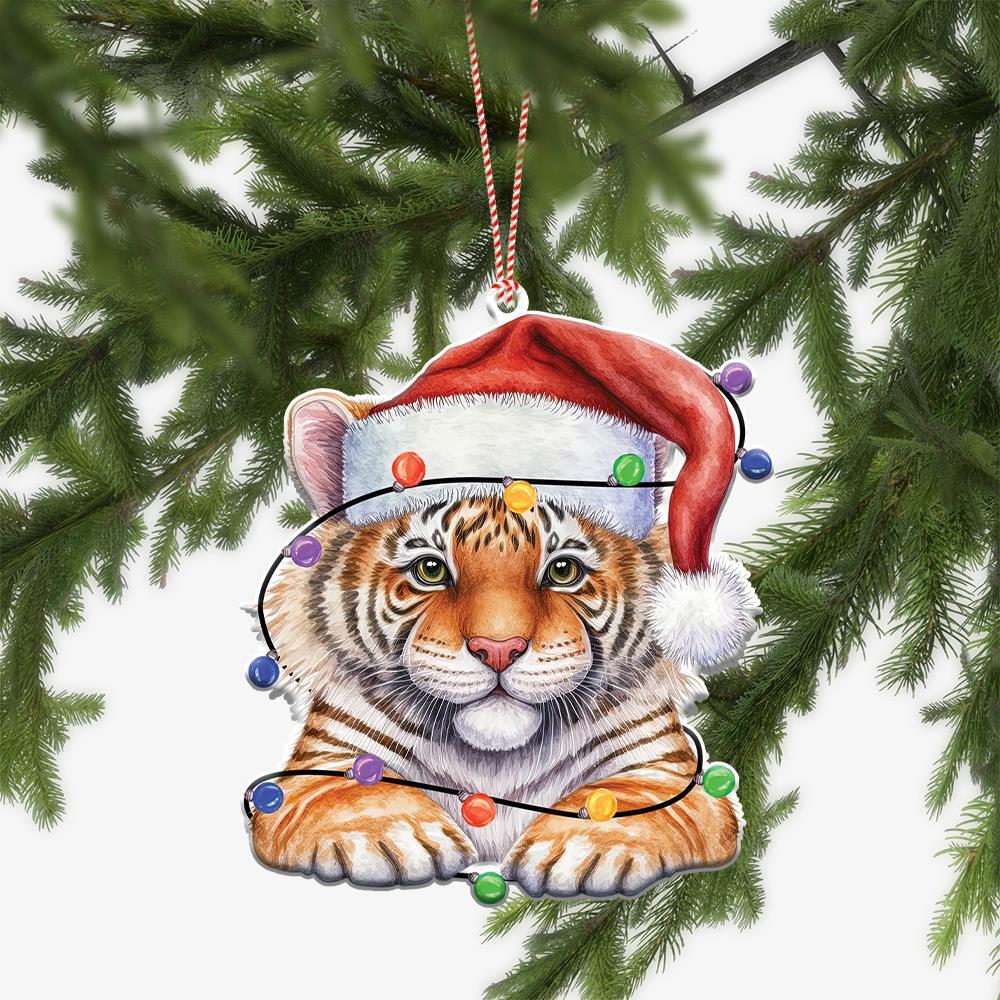 Lovely Tiger Christmas Ornament  Tiger Xmas Ornament Gift  Tiger Car Ornament