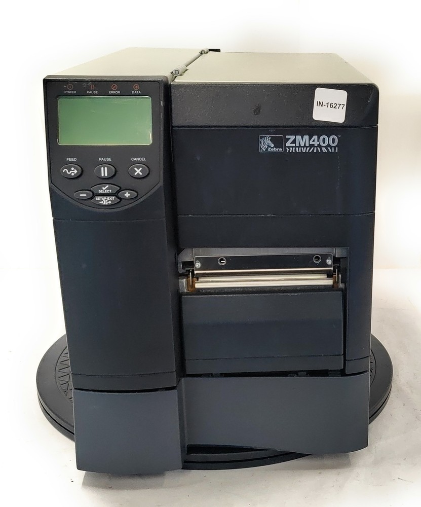 Zebra ZM400 USB Parallel Serial Thermal Label Printer No Paper Ribbon