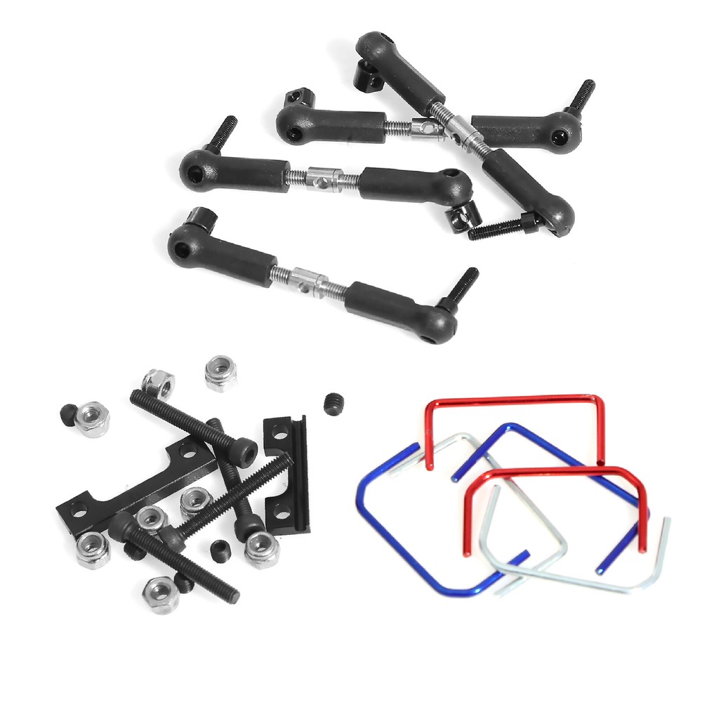 Metal Front+ Rear Wide Sway Bar Kit for 1/16 E-Revo/Mini Slash Upgrades Part